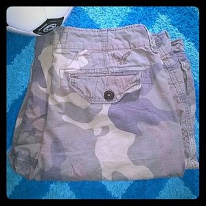 American Eagle Army Cargo Shorts